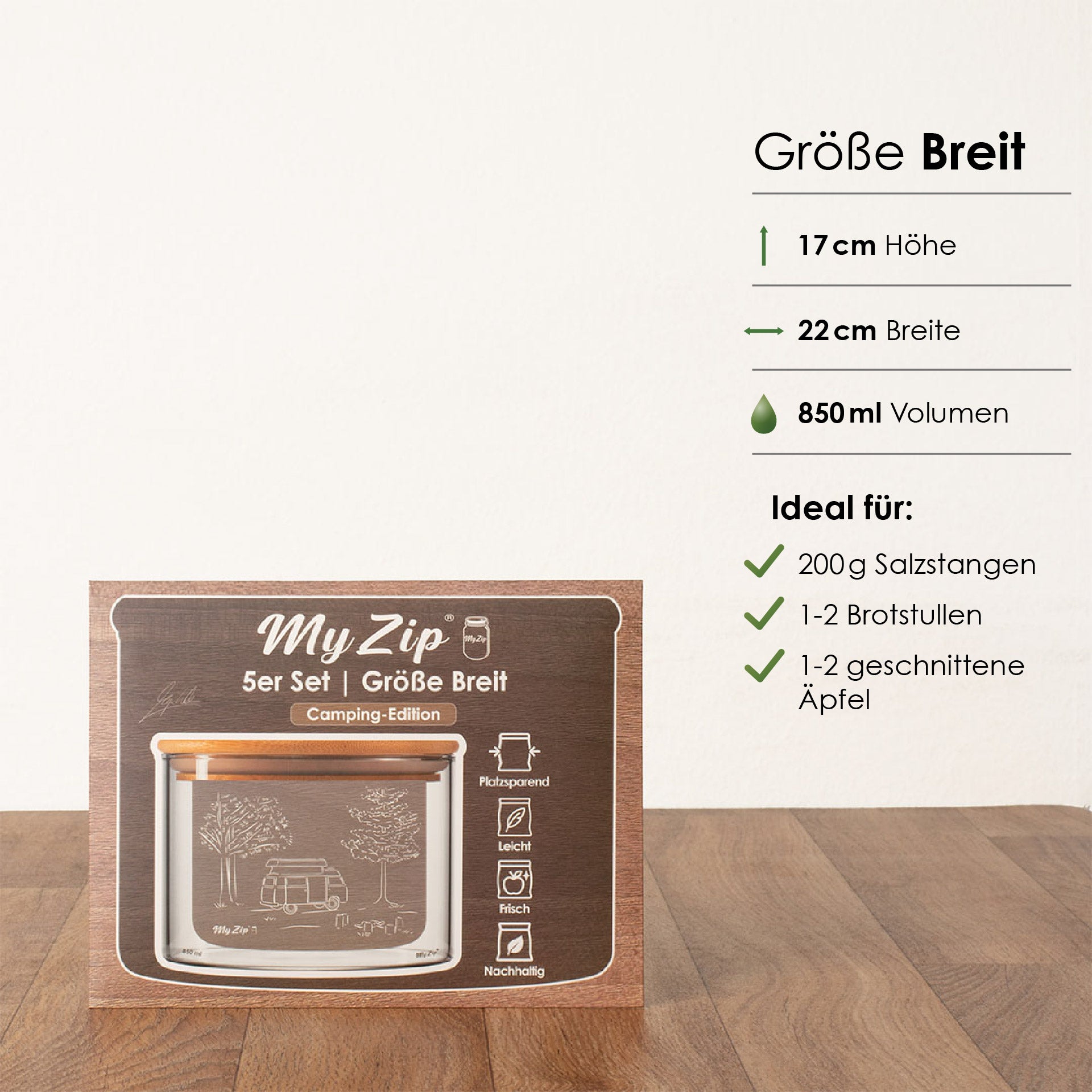 MyZip-Beutel | Limitierte Camping Edition | Einzel-Sets