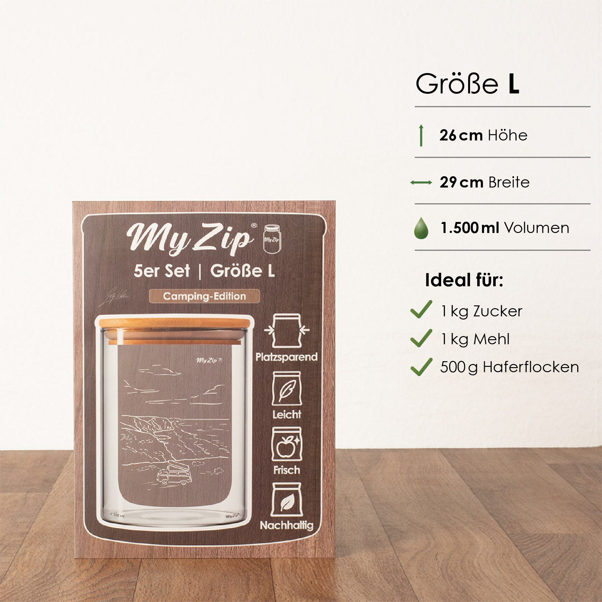 MyZip-Beutel | Limitierte Camping Edition | Einzel-Sets