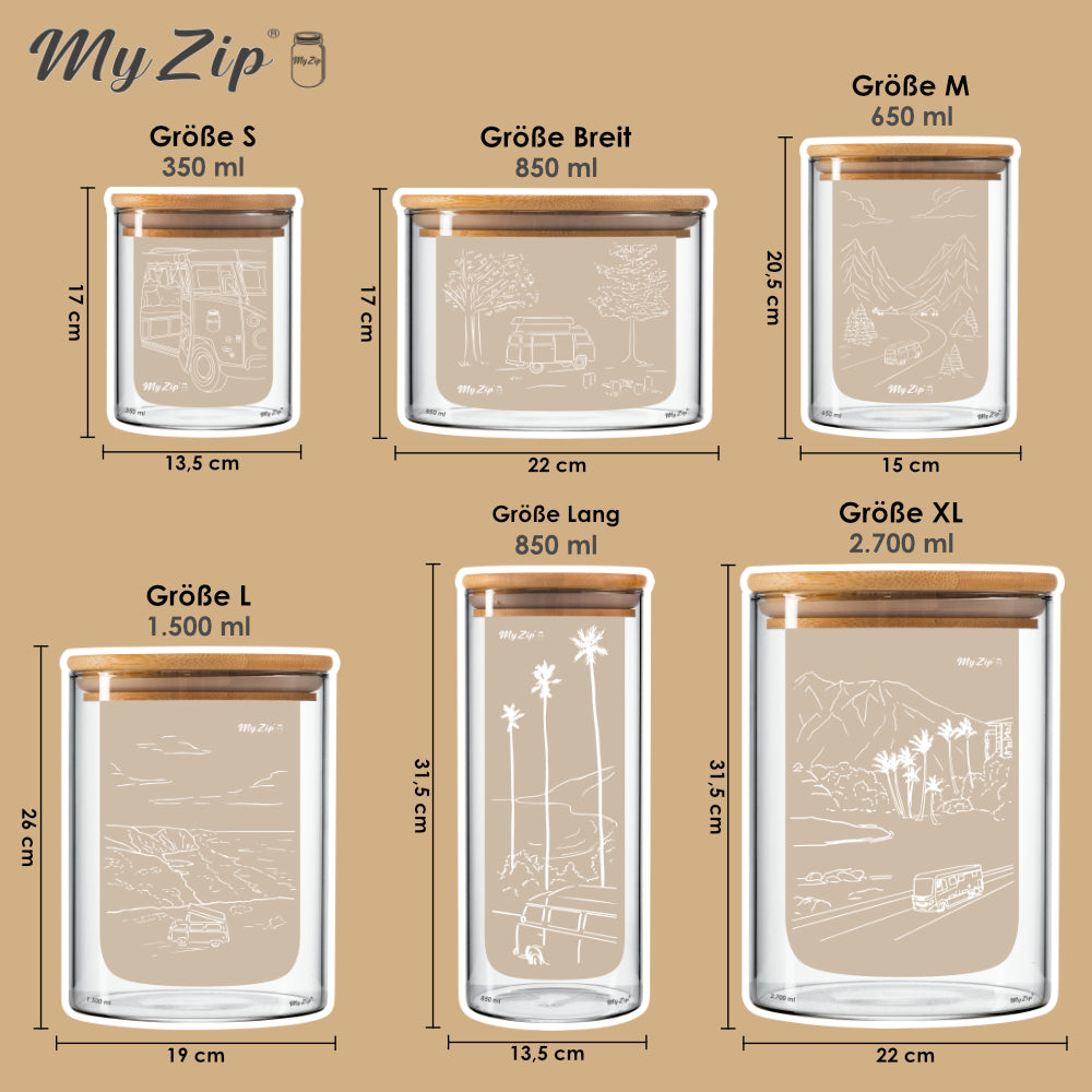 MyZip-Beutel | Limitierte Camping Edition | Einzel-Sets
