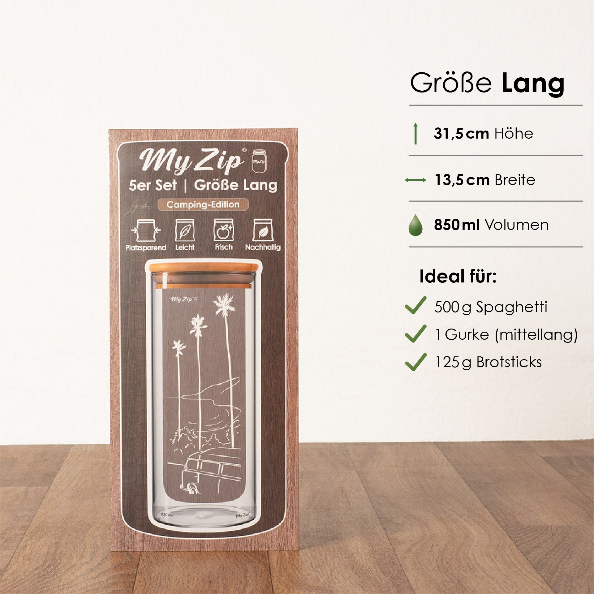 MyZip-Beutel | Limitierte Camping Edition | Einzel-Sets