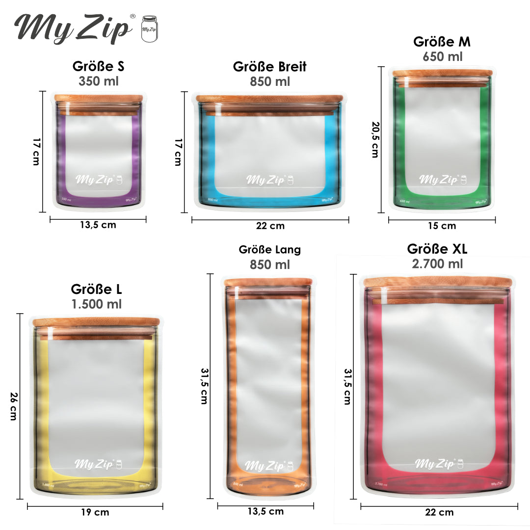 Limitierte Edition - MyZip-Beutel Bunte Edition