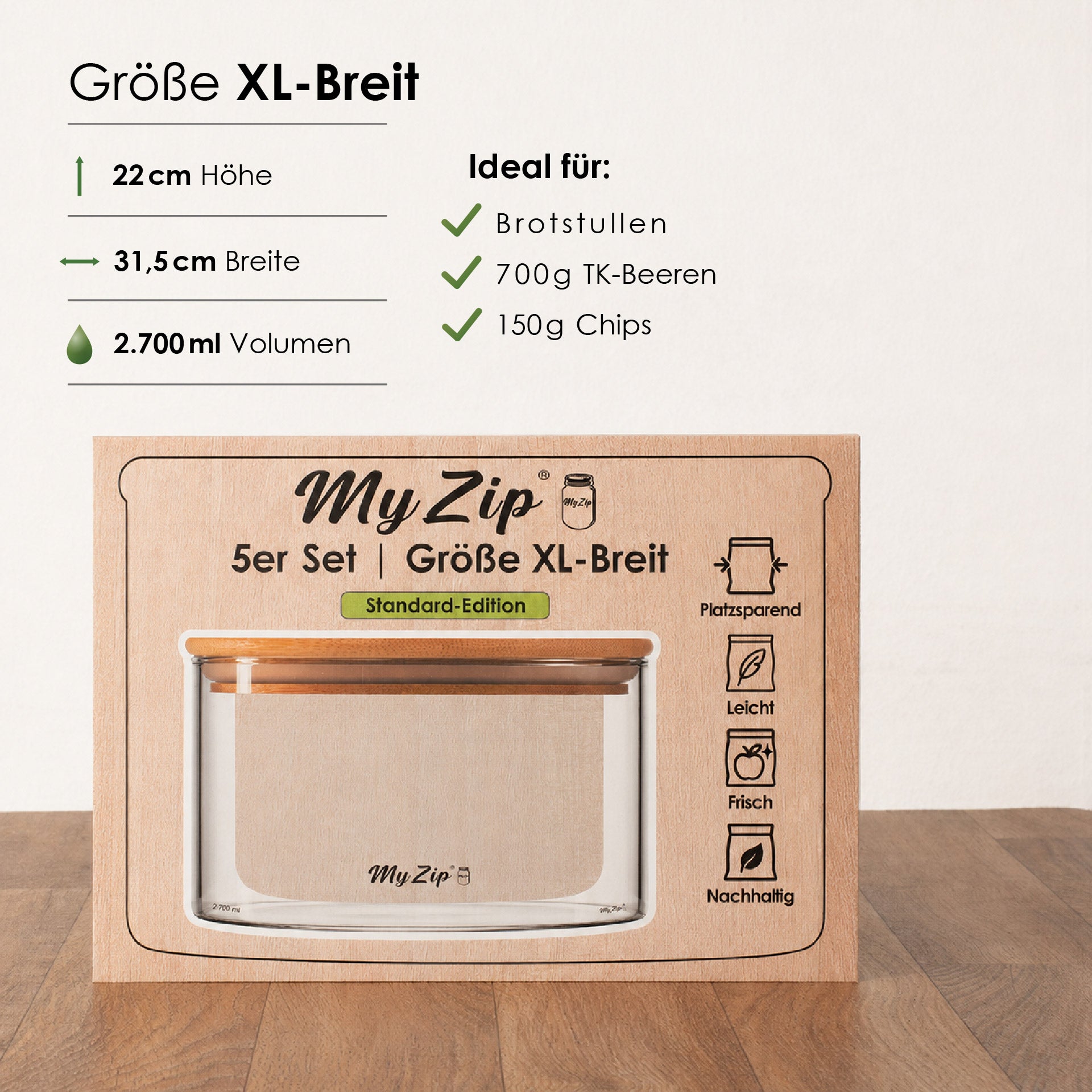 MyZip-Beutel | Standard-Edition | Einzel-Sets